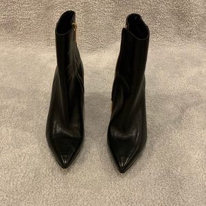 Michael Kors Black Leather Booties